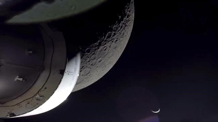 NASA capsule flies over Apollo landing sites, heads home