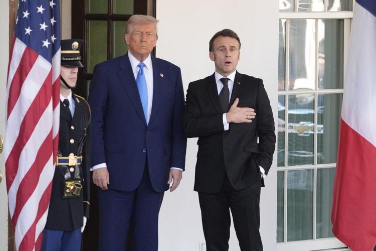 Trump expresses hope Russia's war in Ukraine is nearing an endgame as he meets with France's Macron