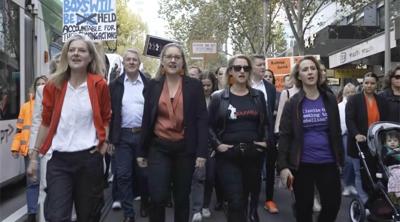 Australian prime minister describes domestic violence as a 'national crisis' after protests
