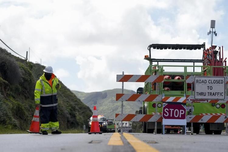 Stretch of California Highway 1 that collapsed in Big Sur closes again as new storm arrives