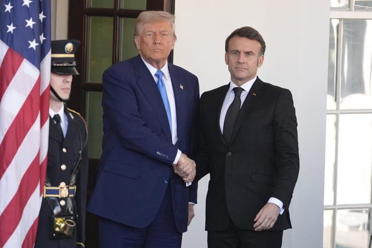 Trump expresses hope Russia's war in Ukraine is nearing an endgame as he meets with France's Macron