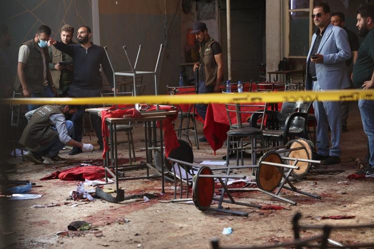 Explosive device goes off in a Damascus cafe, killing at least 6 people