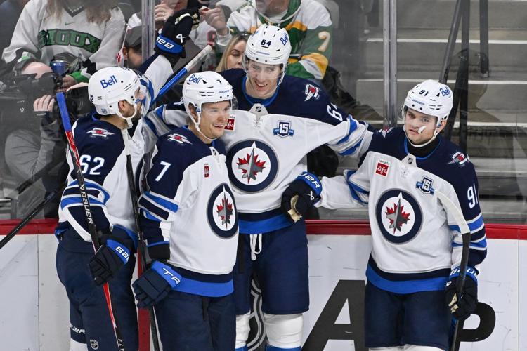 Scheifele has 4 points as Jets beat Wild 6-2 for 4th straight win