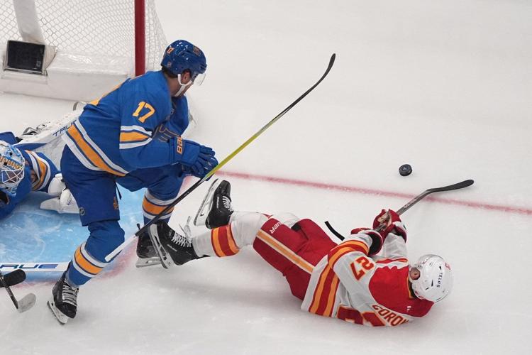 Walker, Binnington lead Blues to 3-2 win over struggling Flames