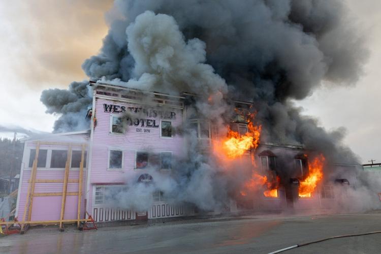 Gold-rush era Westminster Hotel lost to fire in Dawson City