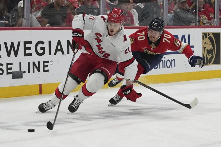 Hurricanes prevent series sweep by beating Panthers 3-0