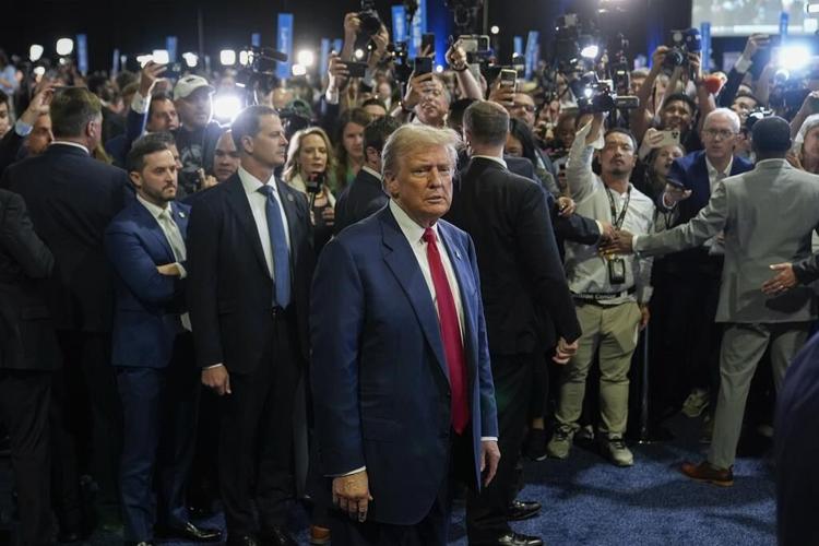 Donald Trump looks to regain his footing after a rocky debate