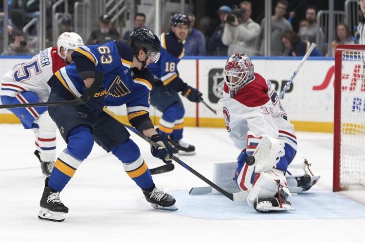 Broberg, Thomas lead surging Blues to 6-1 win over Canadiens