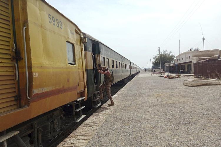 Pakistani authorities say insurgents who seized a train have killed some of the hostages