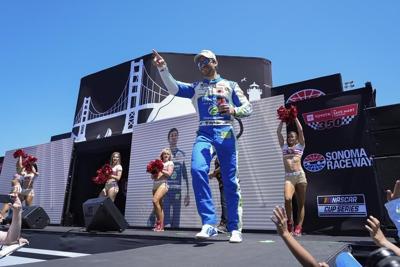 NASCAR driver, Mexican native Daniel Suarez celebrates becoming American citizen