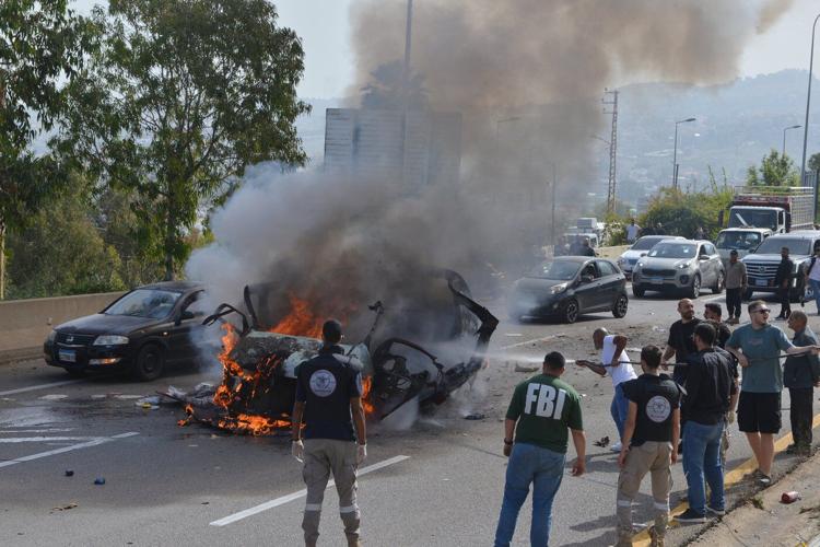 Israeli drone strikes hit highway south of Beirut, killing 8, including 2 children
