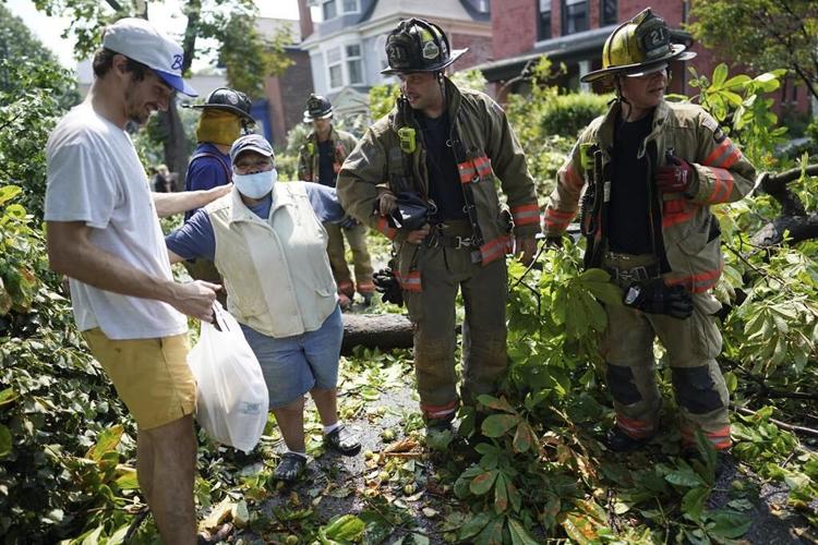 Tornado briefly sweeps into Buffalo, damaging buildings and scattering tree limbs
