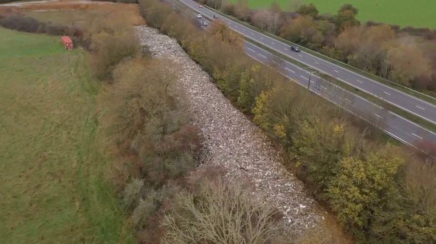 Mountain of illegally dumped trash near Oxford river causes outcry in England