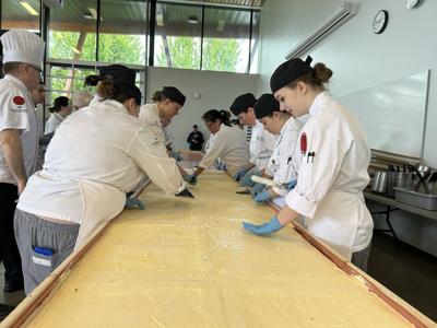 Vancouver Island University students are making the world's largest Nanaimo bar
