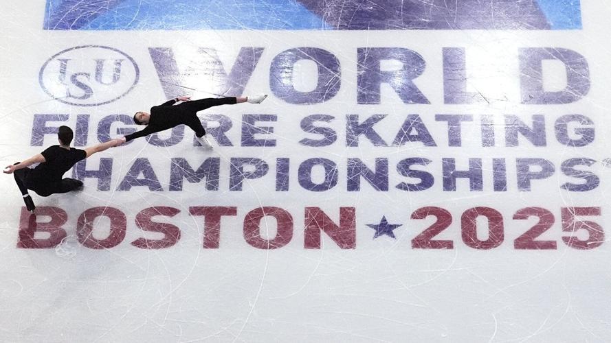 The Boston skating community hosts the world championships even as it mourns plane crash victims