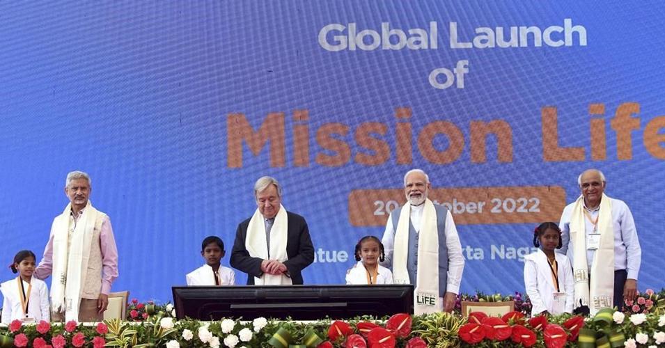 UN chief and Indian PM jointly launch climate action program