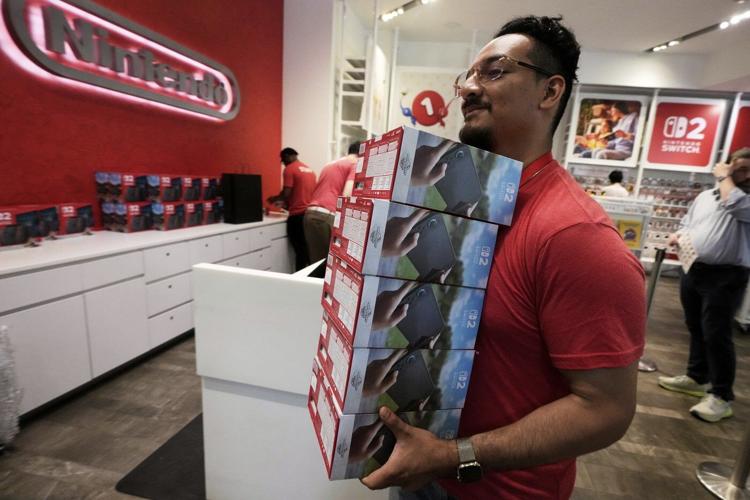 Fans get in line, long lines, for highly anticipated launch of the Nintendo Switch 2