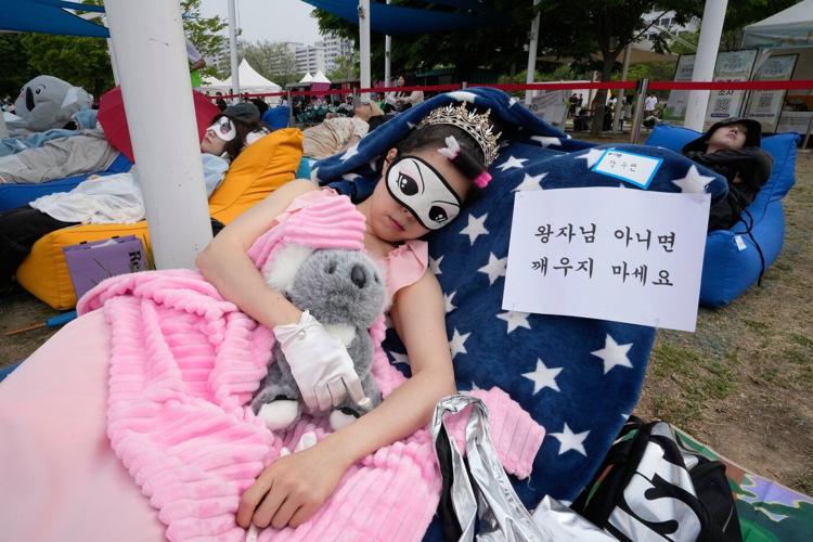 Sleep takes center stage at Seoul's Han River Nap Competition, in photos