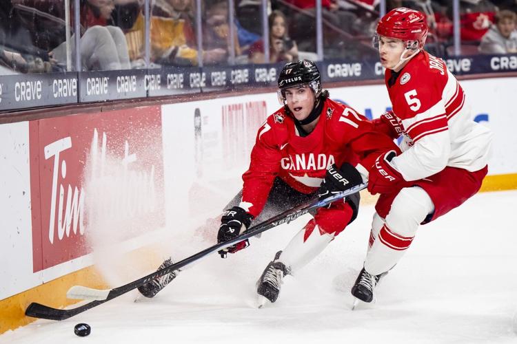 Gavin McKenna scores hat trick, Canada cruises past Denmark 9-1 at world juniors