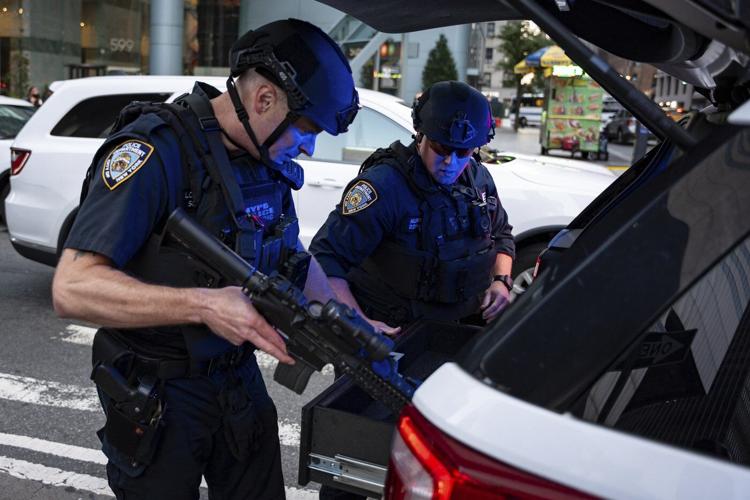 A shooting at a midtown Manhattan office building, in photos