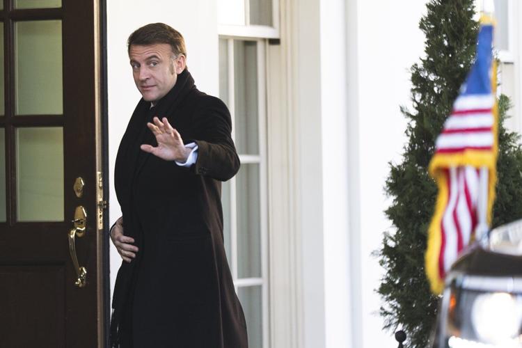 Trump meets with French President Macron as uncertainty grows about US ties to Europe and Ukraine
