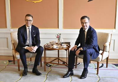 NATO newcomer Finland is now a 'front-line state' for the alliance, Finnish president says