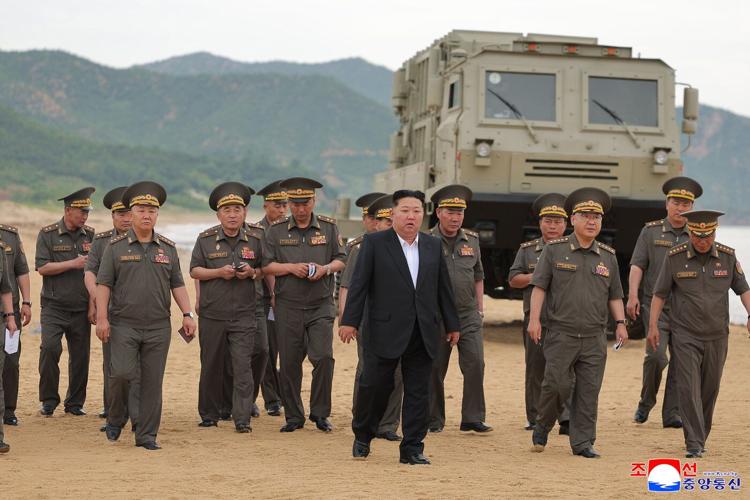 North Korea's Kim watches weapons tests and calls for 'deadly and destructive' military posture