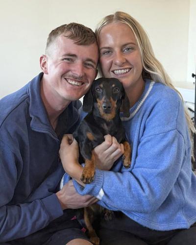 A miniature dachshund is reunited with its owner after 18 months lost on an Australian island