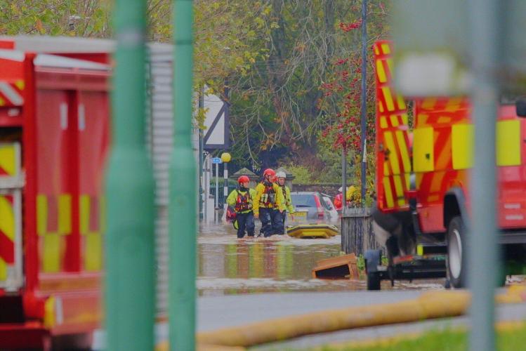 Dozens rescued or evacuated in Wales as Storm Claudia floods Monmouth