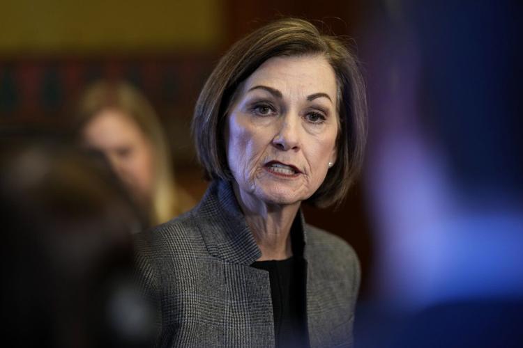 Iowa Republican Gov. Kim Reynolds announces she won't seek reelection in 2026