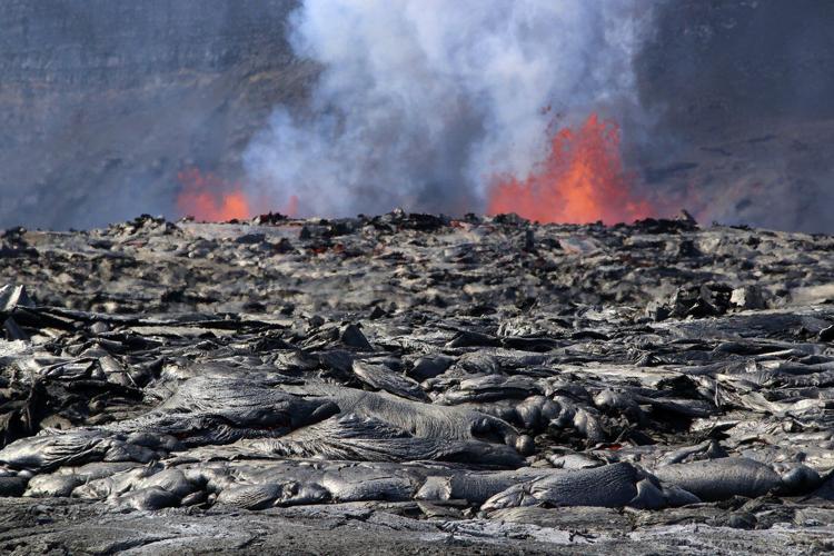 In its 10th episode, Kilauea, one of the world's most active volcanoes, is again spewing lava