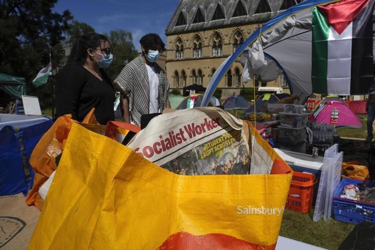 As pro-Palestinian encampments spread to European campuses, UK government seeks to head off unrest