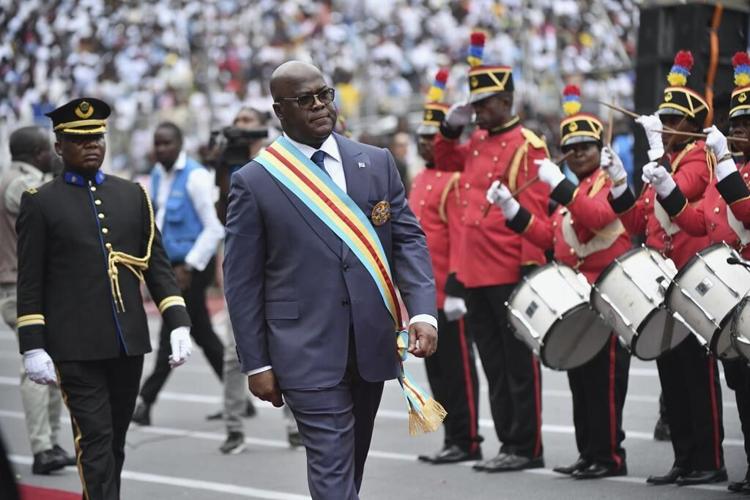 Congo's President Felix Tshisekedi is sworn into office following his disputed reelection