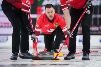 Defending champion Brad Gushue opens with victory at Montana's Brier