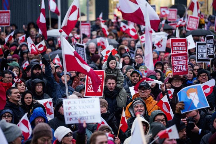 Thousands march in Greenland to support Arctic island in the face of Trump's threats to take it over