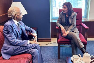 New York's governor meets top political leaders as she weighs removing Mayor Eric Adams from office