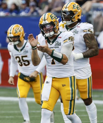 Unbeaten Elks score late touchdown in 23-18 victory over Blue Bombers
