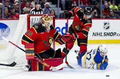 Goaltender Linus Ullmark to return as backup for Senators' game vs. Golden Knights