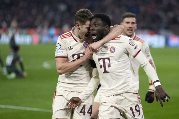 Alphonso Davies shows Bayern some love after sending team into last 16 in Champions League