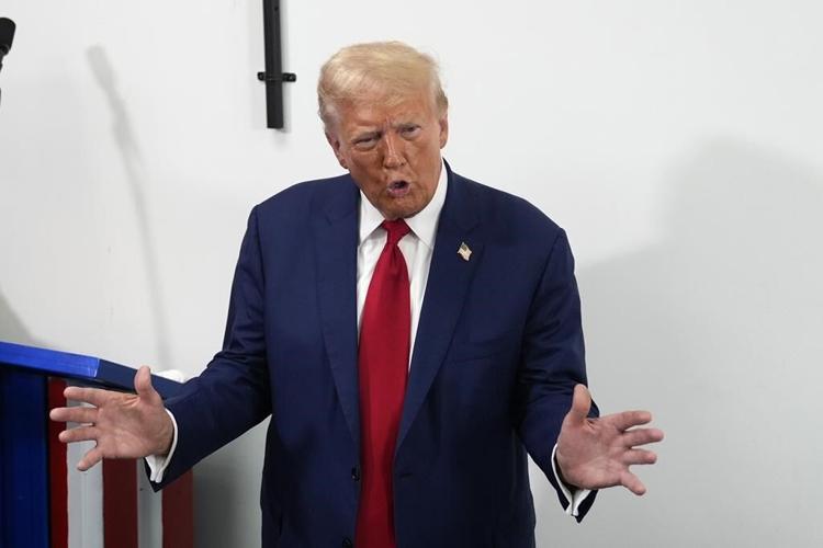 The Latest: Trump to campaign in Michigan, Wisconsin; Harris will have sit-down interview with CNN