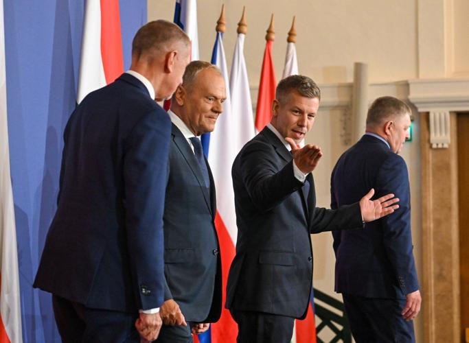 Leaders of four Central European countries meet in Hungary to reboot regional group