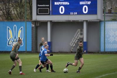 Women's soccer team plays to keep Mariupol in spotlight