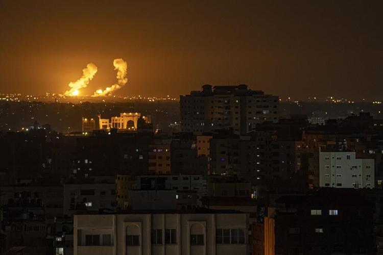 Israel stages rare strikes in Lebanon, also hits Gaza Strip