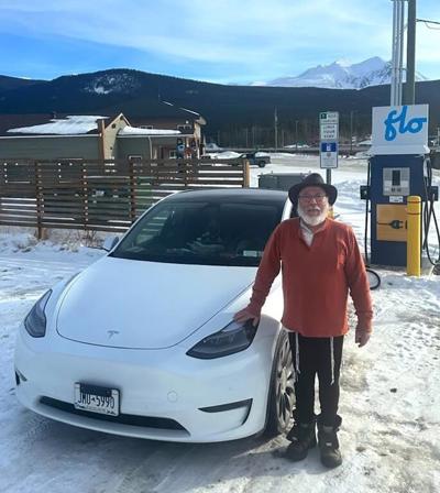 Man converts Tesla into film studio for journey to recount love story in the North