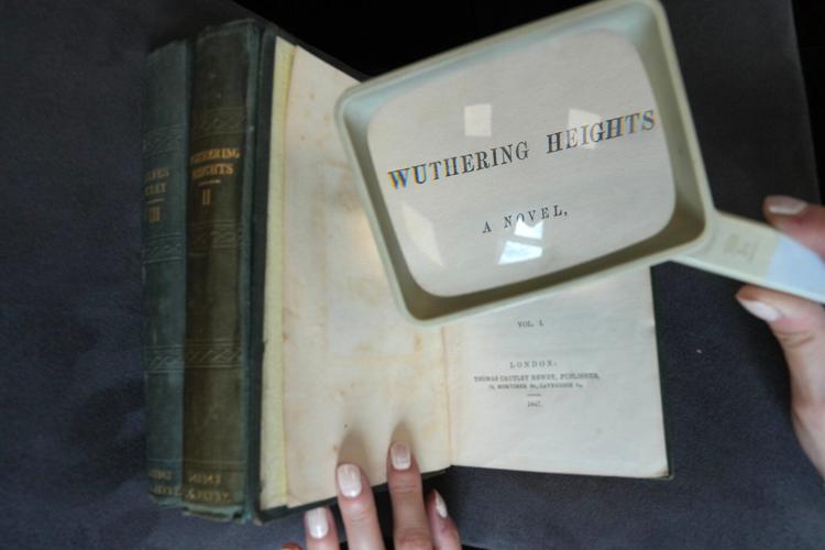A rare first edition of 'Wuthering Heights' complete with spelling mistakes is up for auction