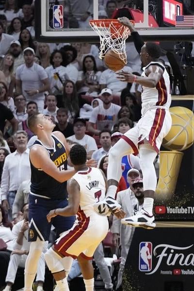 Game 4 of NBA final interrupted to check one of the rims
