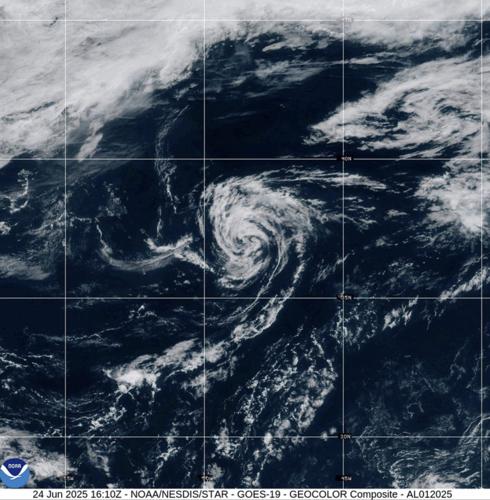 Tropical Storm Andrea, first of Atlantic hurricane season, has formed