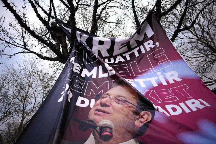 Turkish court orders Erdogan rival jailed pending trial on corruption charges as protests grow
