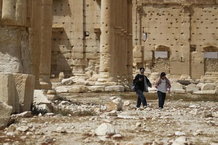 Restoration lags for Syria's famed Roman ruins at Palmyra and other war-battered historic sites