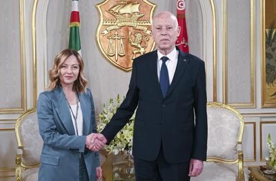 Italy's leader keeps the focus on migration on her fourth visit to Tunisia in a year